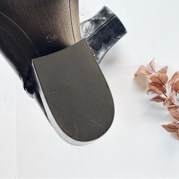 NEW Sam Edelman Wilda Pointed Toe Western Boot Black - Picture 5 of 6